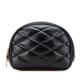 Quilted Lambskin Lolita Cosmetics Pouch